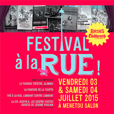 affiche du festival à la rue 2015